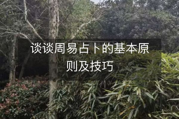 談?wù)勚芤渍疾返幕驹瓌t及技巧